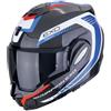 Scorpion casco modulare Exo-Tech Evo Carbon Cosy - Nero Blu Rosso