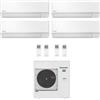Panasonic CONDIZIONATORE PANASONIC QUADRI SPLIT TZ SUPER COMPATTA 7000+9000+9000+12000 BTU WIFI INVERTER CU-4Z80TBE A++