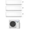 Panasonic CONDIZIONATORE PANASONIC TRIAL SPLIT ETHEREA BIANCO 7000+12000+15000 BTU WIFI INVERTER CU-3Z68TBE A++