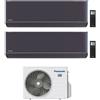 Panasonic CONDIZIONATORE PANASONIC DUAL SPLIT ETHEREA GRAFITE 9000+12000 BTU WIFI INVERTER CU-3Z52TBE A+++