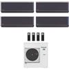 Panasonic CONDIZIONATORE PANASONIC QUADRI SPLIT ETHEREA GRAFITE 7000+7000+9000+9000 BTU WIFI INVERTER CU-4Z68TBE A++