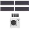 Panasonic CONDIZIONATORE PANASONIC QUADRI SPLIT ETHEREA GRAFITE 12000+12000+12000+12000 BTU WIFI INVERTER CU-4Z80TBE A++