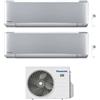 Panasonic CONDIZIONATORE PANASONIC DUAL SPLIT ETHEREA SILVER 7000+9000 BTU WIFI INVERTER CU-2Z35TBE A+++