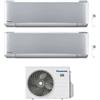 Panasonic CONDIZIONATORE PANASONIC DUAL SPLIT ETHEREA SILVER 9000+18000 BTU WIFI INVERTER CU-2Z50TBE A+++