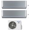 Panasonic CONDIZIONATORE PANASONIC DUAL SPLIT ETHEREA SILVER 12000+12000 BTU WIFI INVERTER CU-2Z50TBE A+++
