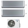 Panasonic CONDIZIONATORE PANASONIC DUAL SPLIT ETHEREA SILVER 7000+9000 BTU WIFI INVERTER CU-4Z68TBE A++