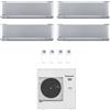 Panasonic CONDIZIONATORE PANASONIC QUADRI SPLIT ETHEREA SILVER 7000+7000+7000+12000 BTU WIFI INVERTER CU-4Z68TBE A++