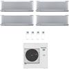 Panasonic CONDIZIONATORE PANASONIC QUADRI SPLIT ETHEREA SILVER 7000+7000+9000+18000 BTU WIFI INVERTER CU-4Z68TBE A++