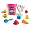 Mondo Toys Girl Ice Cream Bucket Set, Set Mare Renew Toys con Secchiello, Setaccio, Formine Coni Gelato e Cucchiaino Inclusi, 28445