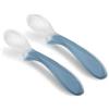 Nuvita - Set di 2 Cucchiai in Silicone - Powder Blue