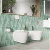 Parama Sanitari sospesi in ceramica bianco lucido vaso rimless sedile soft-close e bidet | Rio