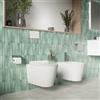 Parama Sanitari sospesi in ceramica bianco lucido vaso tornado silent flush sedile soft-close e bidet | Rio