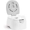 Munchkin Multistage 3-in-1 Seggiolino per il vasino, Seduta vasino rimovibile con funzione di sgabello, ottimo per bambini, Grigio