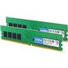 Crucial RAM DDR4 64GB Kit (32GBx2) 3200MHz CL22, Memoria PC RAM, Memoria ad Alte Prestazioni (o 2933MHz / 2666MHz) - CT2K32G4DFD832A
