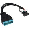 Inter-Tech - Adattatore da USB 3.0 a USB 2.0, 9 Pin