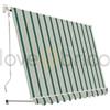 SANGIORGIO srl Tenda Da Sole Sangiorgio 300x250 A Caduta Senza Cassonetto Con Braccetti Telo Verde A Righe