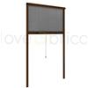 SANGIORGIO srl Zanzariera Per Finestra A Rullo Verticale Riducibile Con Frizione 100x170 Marrone Sangiorgio