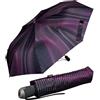 Knirps Ombrello tascabile E.200 Medium Duomatic, Sound Sunset, 98 cm, strisce in filigrana