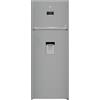 BEKO Frigorifero Doppia Porta Beko RDNE455E40DSN 406 Litri Classe E (A185xL70xP65,5) Compressore ProSmart Inverter Tecnologia HarvestFresh Argento