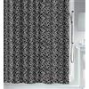 Spirella Tenda da Doccia Linee in Poliestere 180x180 cm Nera