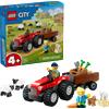 LEGO® City 60461 - Trattore agricolo rosso con rimorchio e pecore