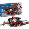 LEGO® City 60443 - Pit Stop e meccanici con monoposto Ferrari F1