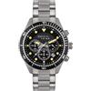 Breil Orologio UOMO SAIL quadrante MONO-COLORE NERO movimento CRONOGRAFO QUARZO e BRACCIALE ACCIAIO ARGENTO EW0584