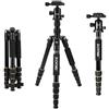 ZOMEi Q666 Treppiede portatile in alluminio con testa a sfera Heavy Duty leggero professionale Viaggio compatto per Nikon Canon Sony Tutte DSLR e fotocamera digitale