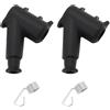 VGOL 2 Pezzi Cappuccio Candela con Molla Compatibile con STIHL TS350 TS400 TS410 TS420 OE 128 405 1000,1106 405 1000 Cappuccio Candela Tosaerba per Giardino Cortile Fattoria Nero