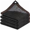ZOZIJIU Telo ombreggiante - Rete ombreggiante da Giardino con Occhielli Copertura Parasole Esterna per pergola Piante da Patio Serra Pollaio Nero Tasso di ombreggiatura del 90%(2x3m)