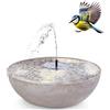 matches21 HOME & HOBBY Set di fontane solari per esterni con ciotola da 45 cm, colore sabbia come fontana da giardino