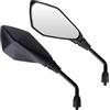 Cretassion 2 Pezzi Specchietti Moto E57 Omologati, Specchietti Moto Manubrio, Specchietto Retrovisore M10 Regolabili per ATV, Scooter, Cruiser, Moped, Quad, Roller