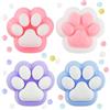 OPEIXSAYKOC 4 Pezzi Squishy Zampa, Giocattoli da Spremere Zampe di Gatto, Kawaii Animali Squishys, Antistress Squishy, Fidget Toys Set, Antistress Giocattolo per Bambini e Adulti
