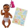 Barbie Mattel Bambino Marrone Scuro | Barbie FHY81 | Babysitter | Famiglia Bambola