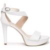 Nero Giardini E307231DE Sandali Donna in Pelle - Bianco 39 EU