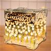 Qunkun Luce Notturna a Tulipani, Lampada Nuvola con Tulipani, Lampada a Led a Forma di Tulipano, Tulip Night Light Mirror, Lampada Tulipani, per Tavolo, Camera da Letto, Decorazione