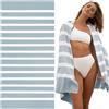 SummerSand Telo Mare in Microfibra Grande 200x100 cm - Asciugamano Mare Antisabbia e ad Asciugatura Rapida - Telo da Spiaggia XL Compatto, Perfetto per la Piscina - Cloudy Blue
