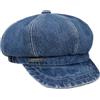 Melegari Berretto Jeans con Visiera Donna | Jesolo | Berretto di Cotone Denim | Bakerboy cap (Blu)
