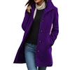 Mymyguoe Cappotto invernale lungo da donna, trench doppiopetto, elegante giacca invernale, tinta unita, per le mezze stagioni, con collo a risvolto, per il tempo libero, antivento, in tweed, 02