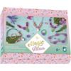 Janod 7 Bijoux da Creare, Tema Fées, Les Ateliers Bijoux, Ecrin Incluso, Kit Loisir Créatif Enfant, Apprendimento motricità fine e concentrazione, da 6 Anni, J09176