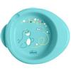 Chicco Piatto Pappa Calda per Bebè e Bambini, Piatto Termico per Pappa con Serbatoio Acqua Calda, Piattino Pappa Svezzamento con Base Antiscivolo e Design Ergonomico, 0% BPA, 6+ Mesi, Celeste