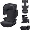 Bebeconfort Road Fix i-Size, Seggiolino Auto 15-36 kg, 3,5-12 anni (100-150 cm), Seggiolino Auto Isofix Pieghevole e Portatile da Viaggio, Leggero 4.4 kg, 14 Posizioni Poggiatesta, Tinted Black