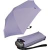 Knirps Ombrello tascabile da viaggio, piccolo, leggero, a righe, lavanda, 93 cm
