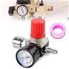 Molbory Riduttore di pressione ad aria compressa: separatore ad acqua compressa da 1/4 pollici con manometro, regolatore di pressione 120 PSI regolatore di pressione compressore, regolatore di pressione