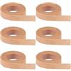 flintronic 6 Rotolo Micropore Tape, 1.25cm x 9cm Nastro Adesivo Ipoallergenico per Sport, Medicazioni, Estensioni Ciglia e Cura Ferite(Colore Della Pelle)