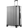 Hauptstadtkoffer Q-Damm - Valigia rigida grande, TSA, 4 ruote, bagaglio da stiva con espansione di volume di 6 cm, 78 cm, 133 litri, Argento
