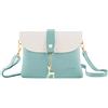 AISPARKY Borsa a mano per adolescenti, ragazze, borsa a tracolla in pelle, piccola borsa in poliuretano, regalo per bambini, ragazze, con cinturino, Acqua blu