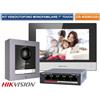 Hikvision VIDEO INTERCOM KIT IP 2MPX AD UNA CHIAMATA DISPLAY 7" E SWITCH 4 PORTE POE.