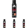 Adidas, Team Force Deodorante Spray Uomo, Fragranza Duratura di 48 Ore, Formula Vegana e Senza Alcol, 150 ml (Confezione da 4)