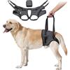 HEYWEAN Imbracatura di sollevamento per cani Imbracatura cane tutore cane zampe posteriori Imbracatura per cani anziani disabili e feriti Aiuto passeggiate Pettorina cane taglia piccola media grande